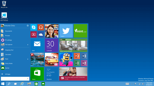 Windows 10: Расширенное меню «Пуск»